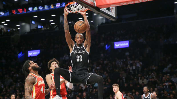 Brooklyn Nets center Nic Claxton